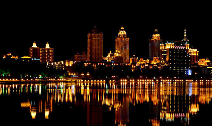 滿洲里市夜景