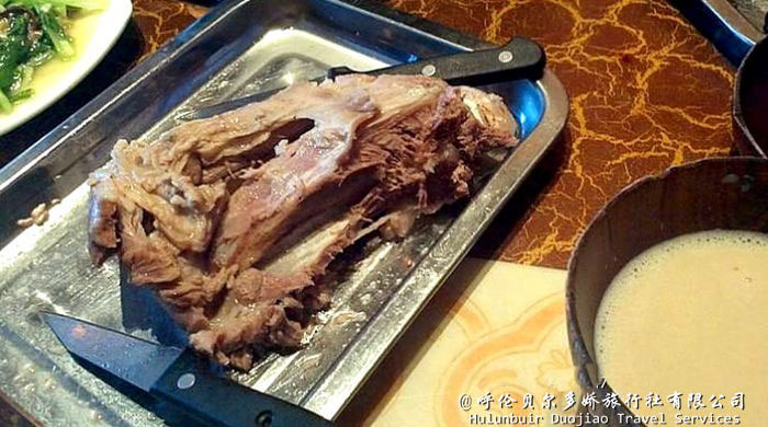 呼倫貝爾大草原美食手扒肉