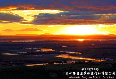 呼倫貝爾黑山頭鎮(zhèn)西山草原日落景點(diǎn)
