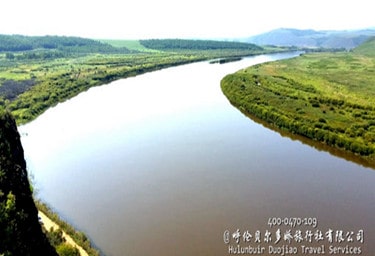 呼倫貝爾額爾古納河風光