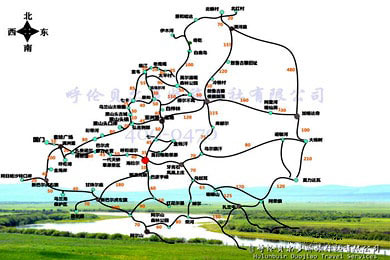 呼倫貝爾包車旅游地圖_詳細(xì)